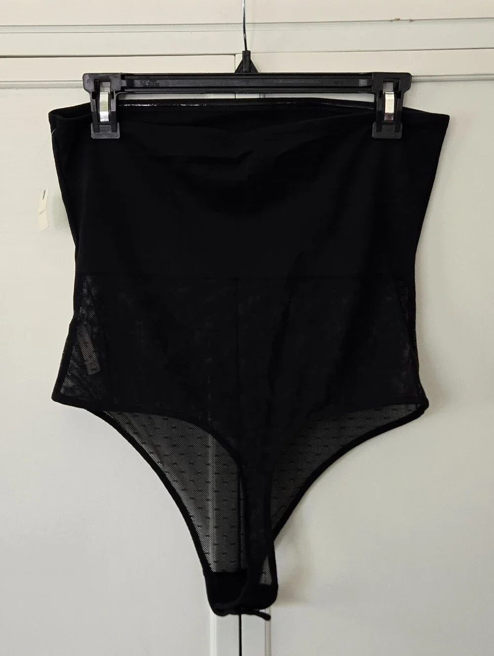 NWT LyreBird Sheer Mesh Strapless Bodysuit - Black